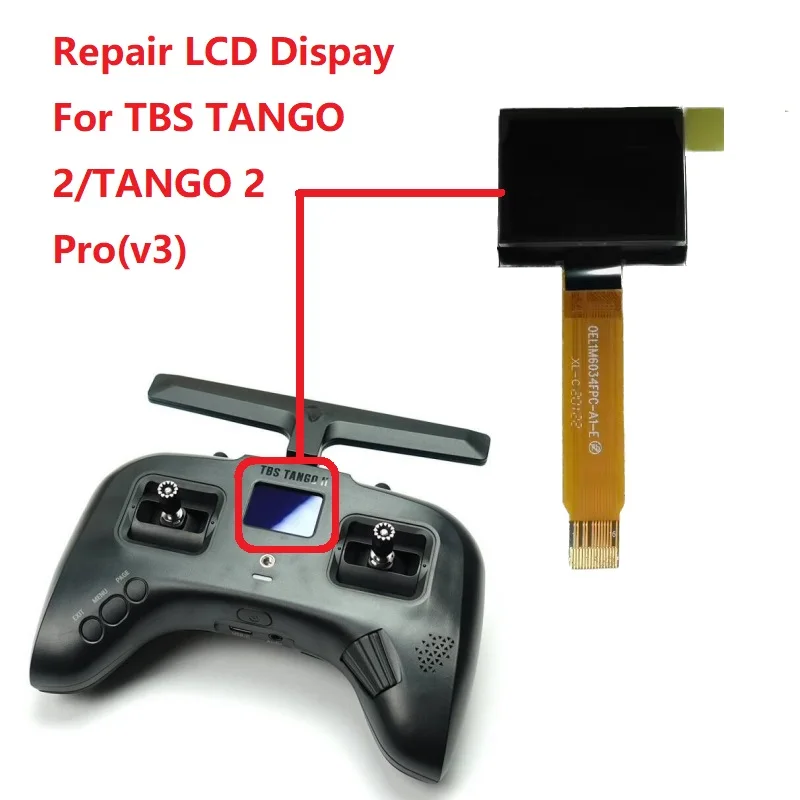 LCD For TBS TANGO 2/TANGO 2 Pro(V2/V3/V4) Replacement OLED Dispay Matrix Screen Repair