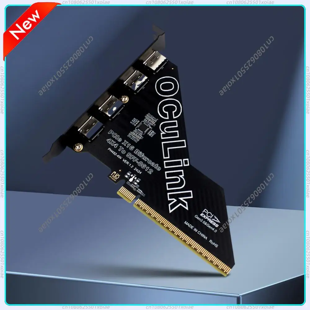 

PCIe X16 To SFF 8611&8612 Adapter Card PCI Express PCI-E X16 SSD Convert Card PCle4.0 PCIE 16x To Oculink SFF-8612 & 861 Adapter