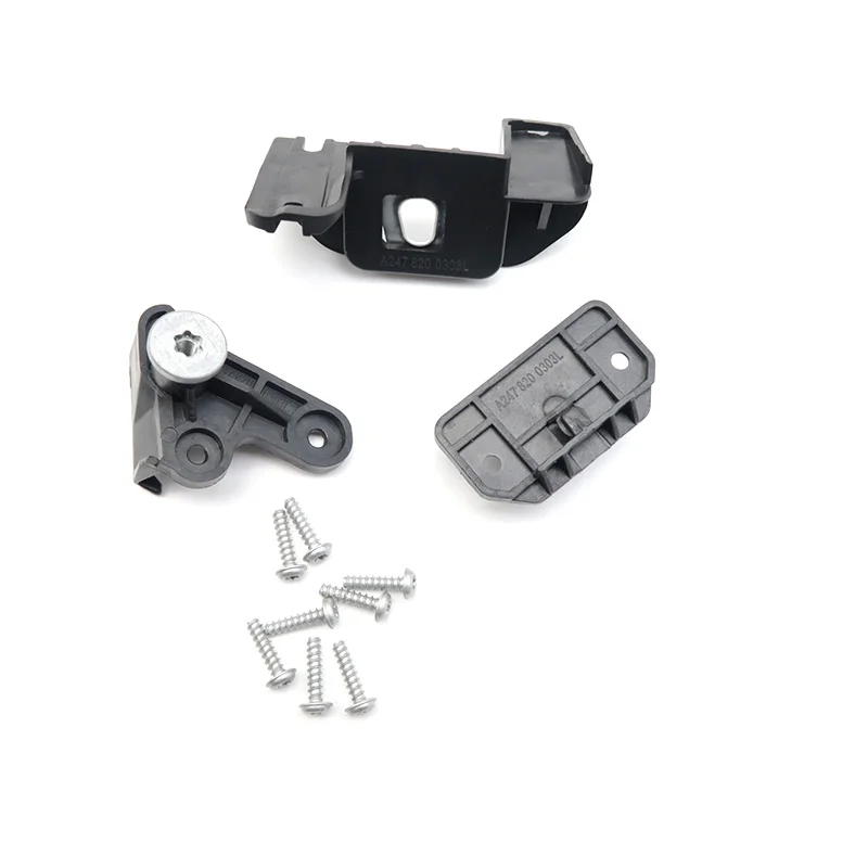 Black Fixed Lamp Corner Bracket For Mercedes-Benz GLB X247 Car Headlight Repair Kit 2020-2024 with Screws 2478200303  2478200403