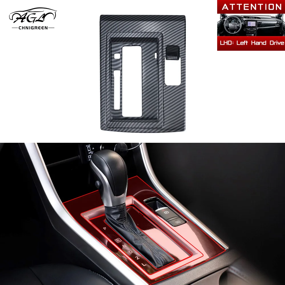 Cubierta del Panel de cambio de marchas de la consola central para Xpander Mitsubishi Xpander Cross 2016-2026 moldura decorativa de Color de fibra de carbono
