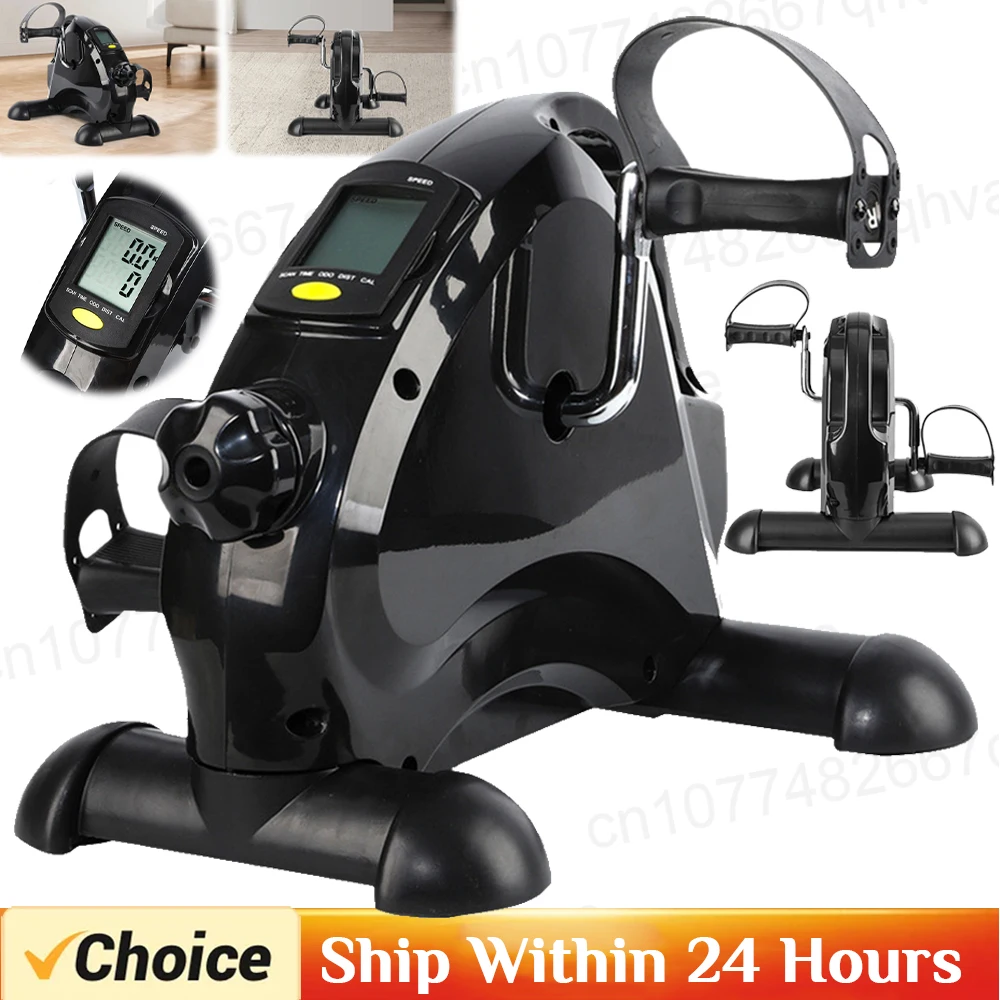 Indoor Pedals Portable Mini Exercise Bike Bodybuilding Machine Elderly Rehabilitation Leg Arm Trainer Bicycle Pedal Trainer