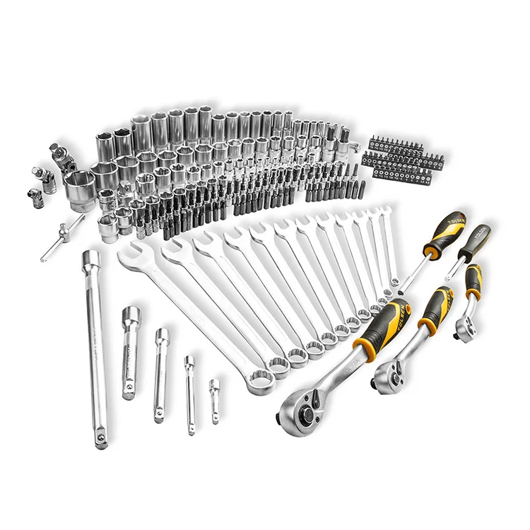 Professional 216Pcs Repair Tools Box Case Combo Package Wrench Socket Tool Sets