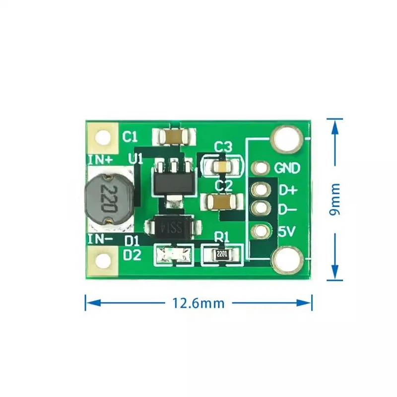 DC-DC Boost e Estabilizar Módulo de Alimentação, Bateria Booster Board, 0.9V a 5V, 5V, Mobile Power Boost, 5-500Pcs