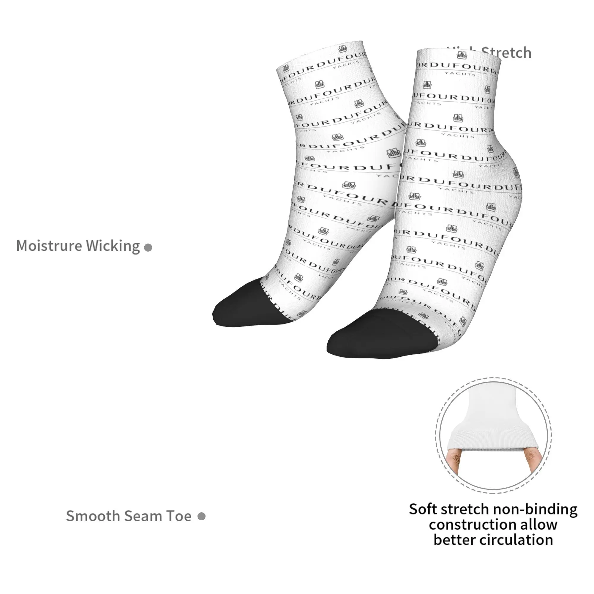 Dufour Yacht Socken Harajuku Superweiche Strümpfe Ganzjahressocken Zubehör für Geschenke für Männer und Frauen