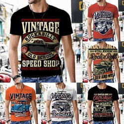 2024 Men's Short-Sleeved T-Shirt Summer Casual Breathable Refreshing T-Shirt Oversized Men's Y2K Style Top Short-Sleeved T-Shirt