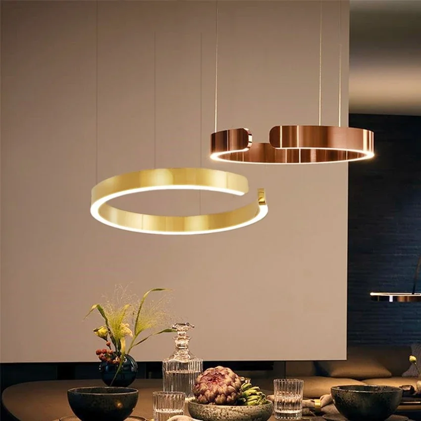 nordic round ring led pendant lamp luminaria regulavel sala de jantar mesa central cozinha decoracao de casa lusters 01