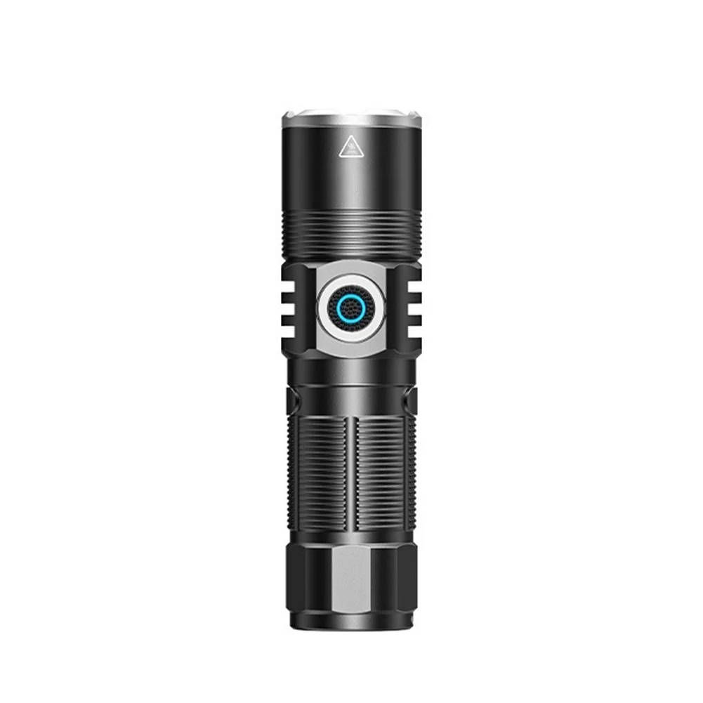 For Night Hiking Magnetic Flashlight Waterproof Aluminum Flashlight USB Rechargeable Torch M60 LED Core Aluminum Alloy Shell