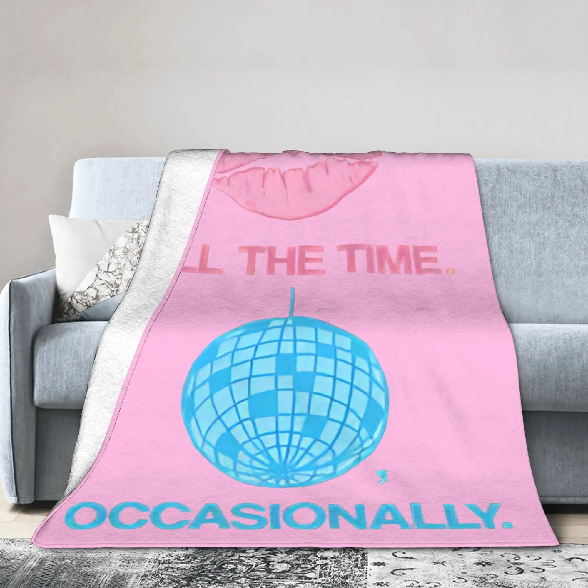 Kiss HS disco Kiss All The Time Fleece Blanket Harrys Music Styles Funny Throw Blanket Sofa Bedding Lounge 150*125cm Bedspread