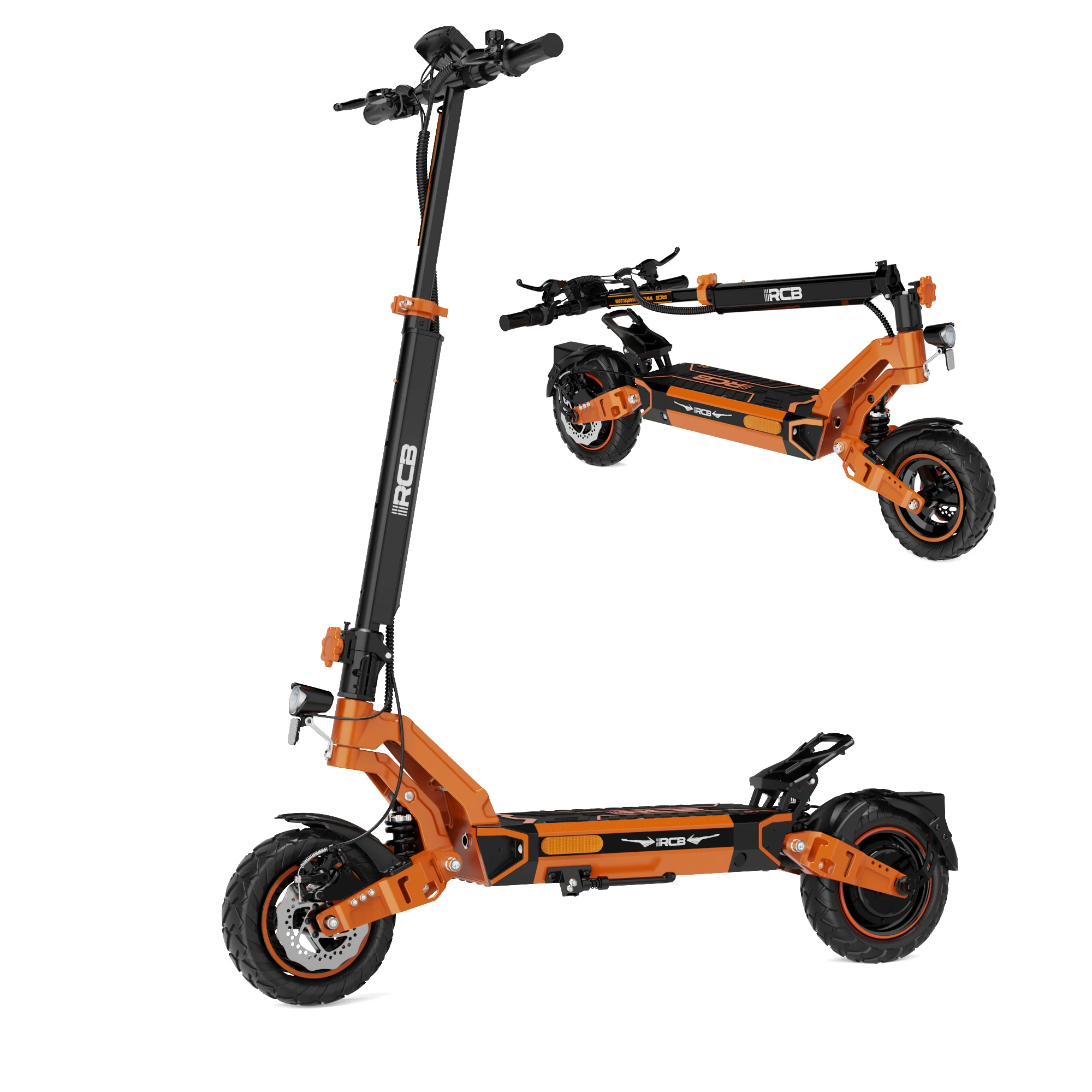 RCB D7 Elektroroller mit deutscher ABE-Straßenzulassung 10-Zoll pannensichere Reifen 500W Motor 20.8Ah/27Ah Akku 90-140km Reichweite klappbar APP Steuerung