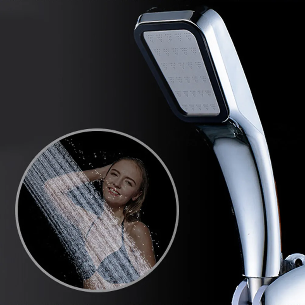 High Pressure Shower Head Luxury Look Super-Durable Water-Saving Easy Install Lightweight Mute Effect Rain Shower Handheld