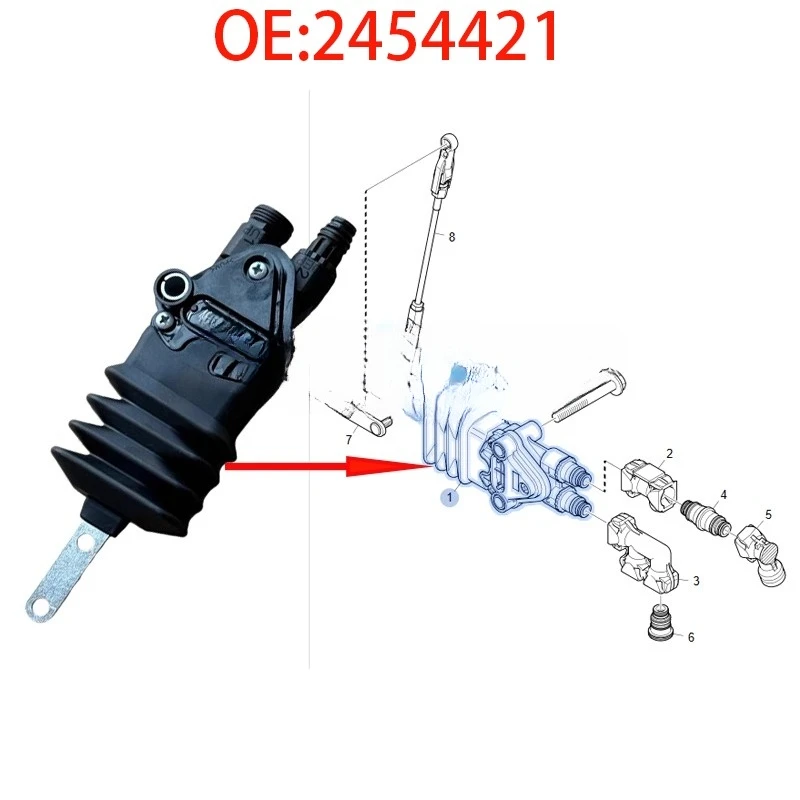 

Клапан регулировки высоты кабины спереди и сзади для Scania G440 G450 2093357 2454421