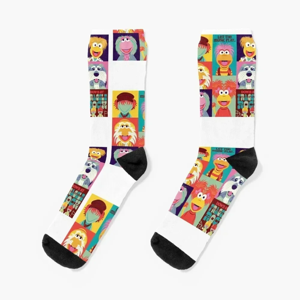 

Fraggles Socks anti slip football golf Rugby Run Socks Woman Men's