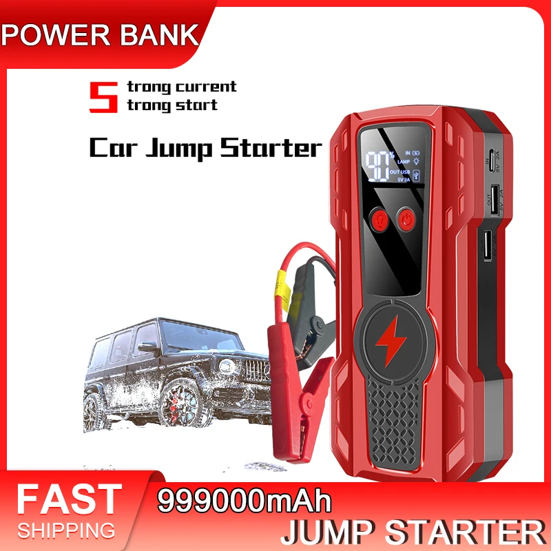 

99900mAh Car Jump Starter Power Bank 12V Portable Battery Booster Charger Starting Device Petrol Diesel Car Starter Buster