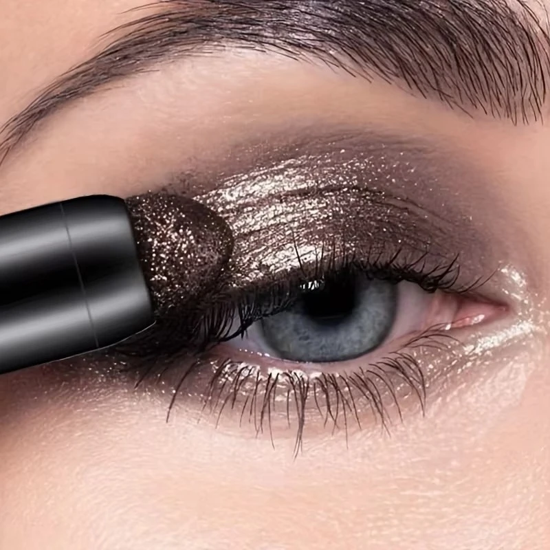 عينيه عصا قلم رصاص مقاوم للماء بريق ماتي عينيه 2 في 1 لؤلؤي ماكياج عالية المصطبغة الجفن تحت تجعد عينيه القلم #1