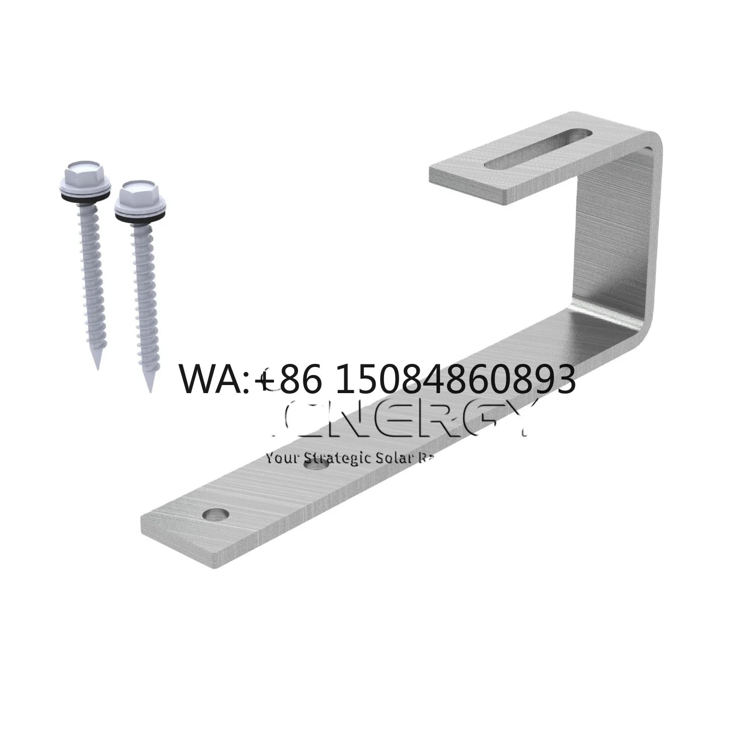 

Flat & Pitched Side Mount PV Hook, practical solar fitting part, auxiliary rail component for home rooftop full photovoltaic rac