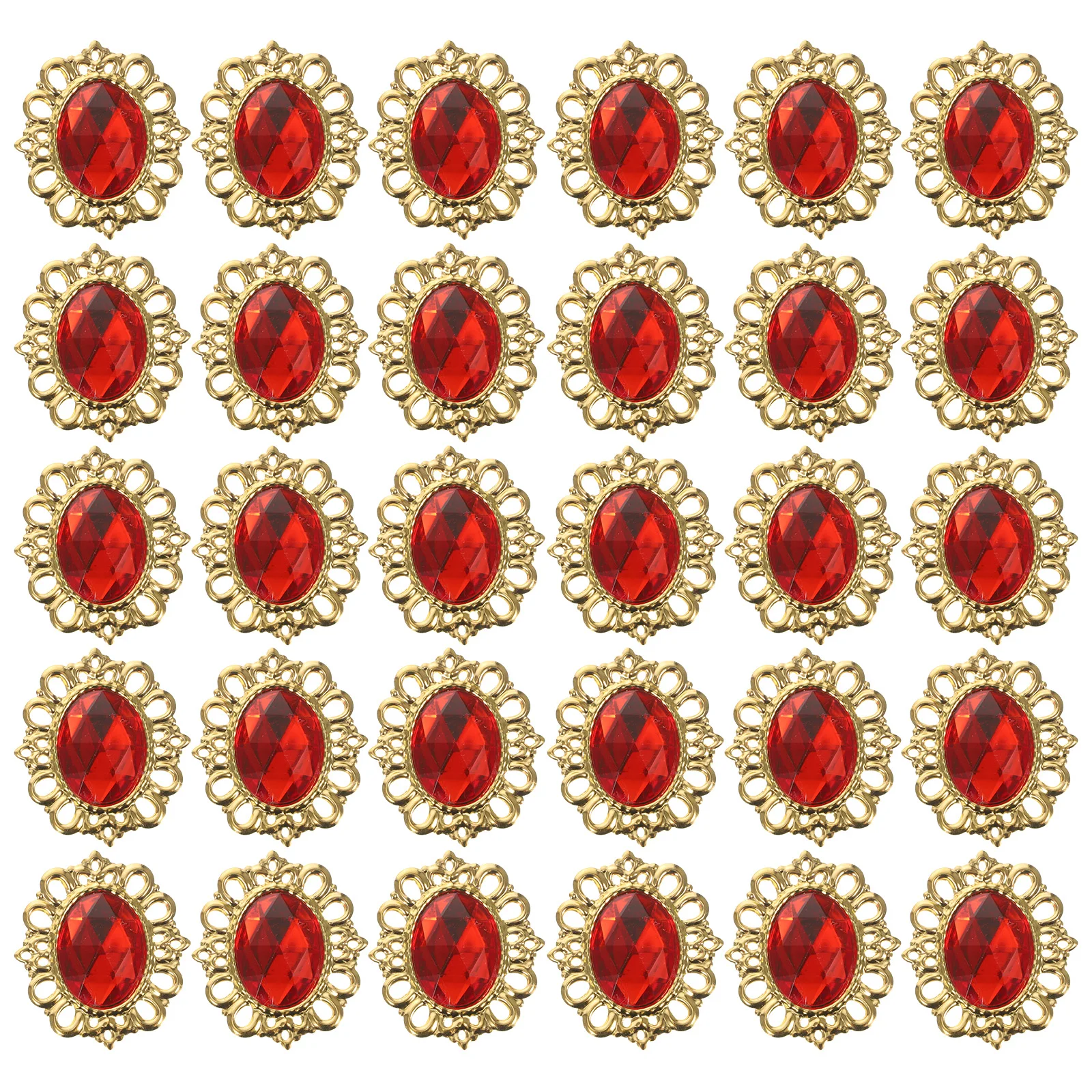 

60 Pcs Acrylic Rhinestones Metal Hollow Base Colorful Simulation Diamonds Costume Decorations for Crafts Sewing Clothes
