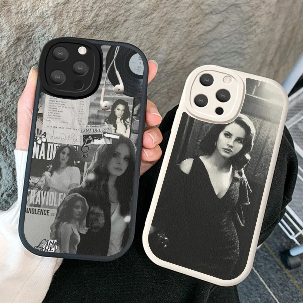 L-Lana D-Del-Rey Phone Case Hard Leather For iPhone 14 13 12 Mini 11 14 Pro Max Xs X Xr 7 8 Plus Fundas