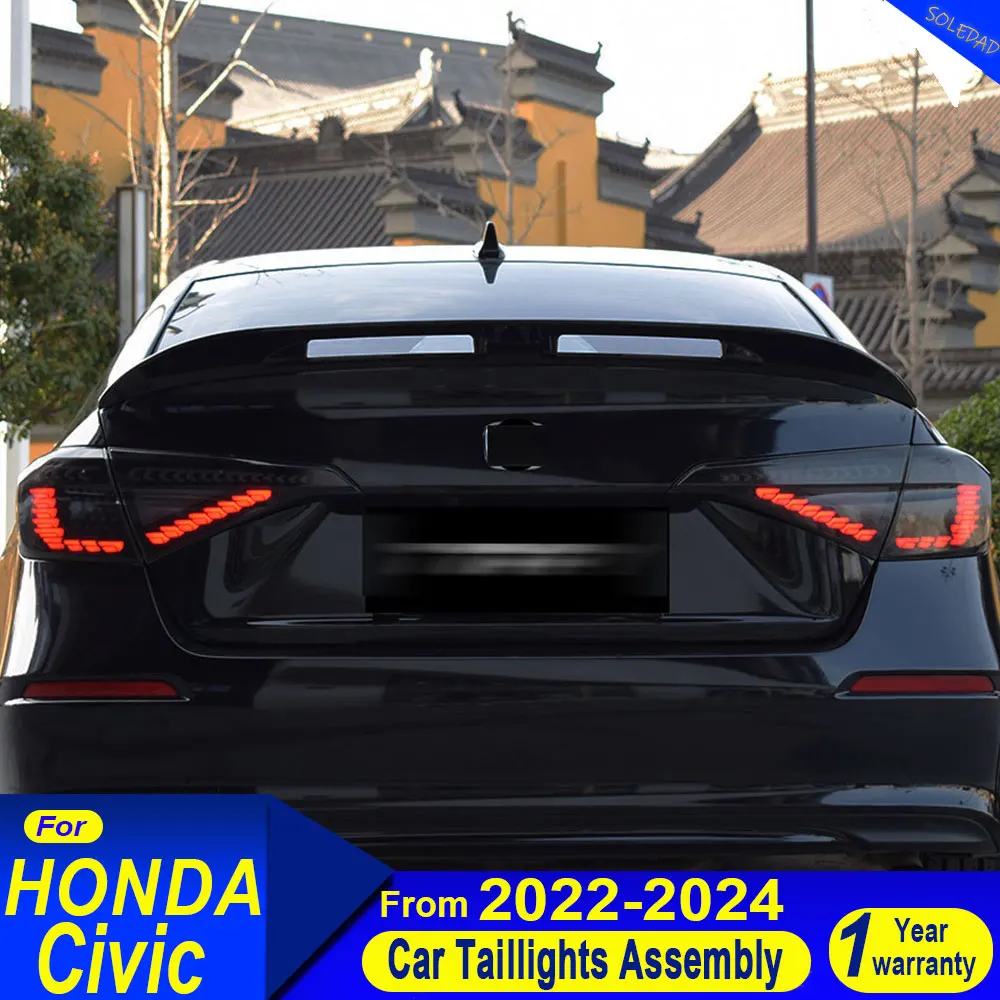 Car Taillights for Honda Civic 11th Gen 2022 2023 2024 modification DRL Turn Signal Brake Reverse light assembly Accessories
