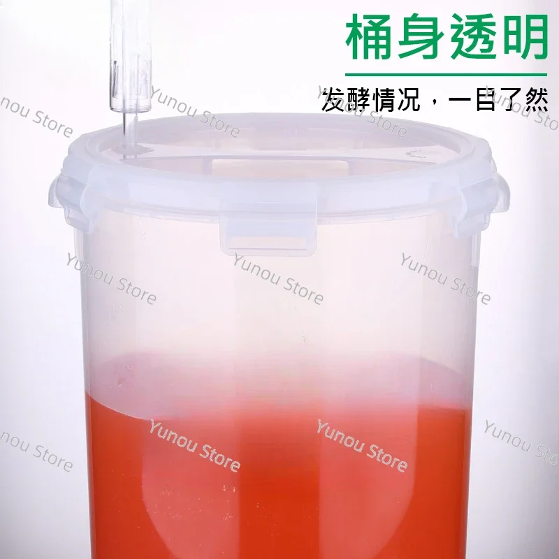 Transparent Fermentation Barrel, Conical Bottom, Family Brewed Beer and Wine, V-shaped Barrel Bottom, Thickened Barrel Body, 28L