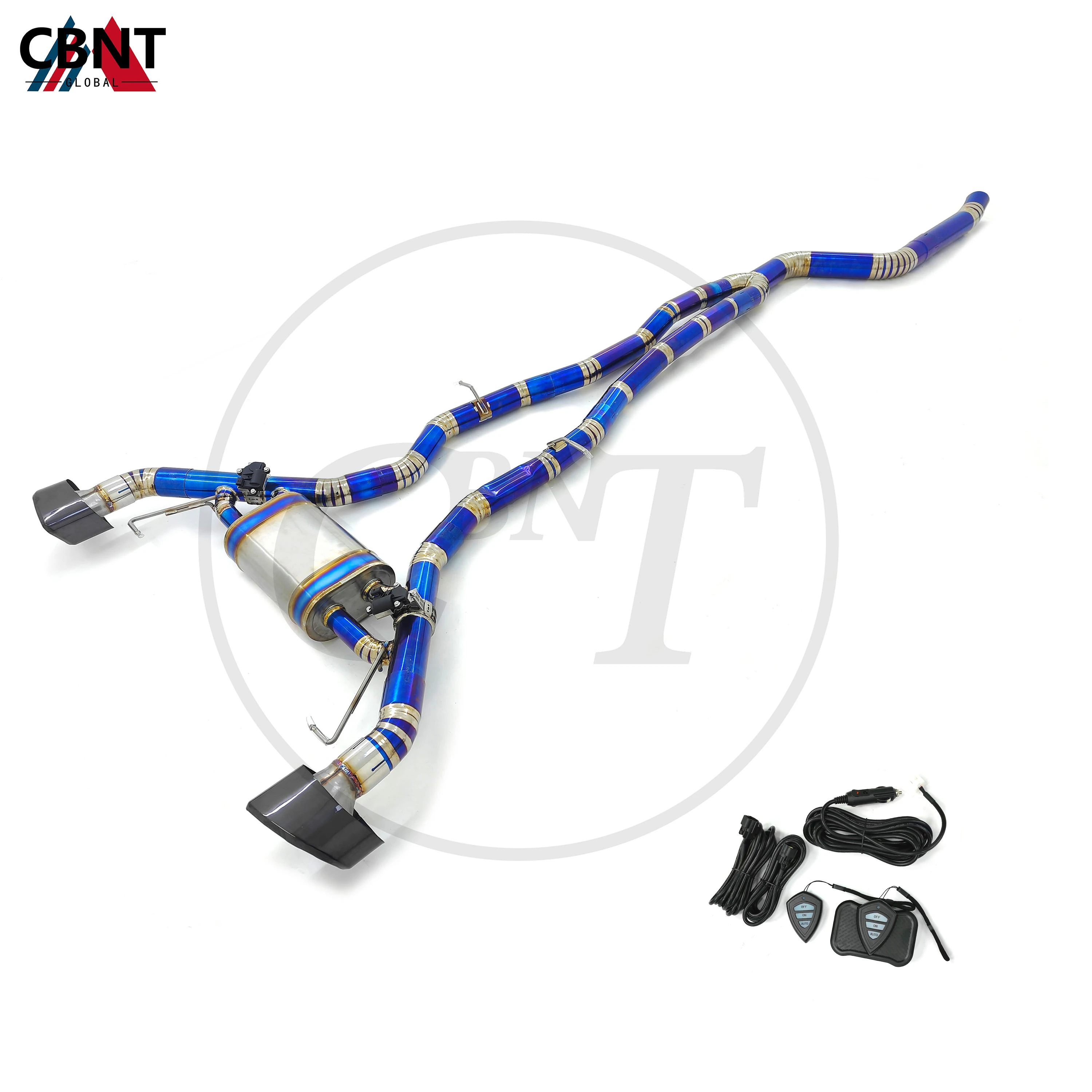 

CBNT Valved Catback & Square Tips for BMW X3 X4 G01 G02 M40i B58 3.0T 2019-2023 Titanium Alloy Exhaust-pipe with Valve Muffler