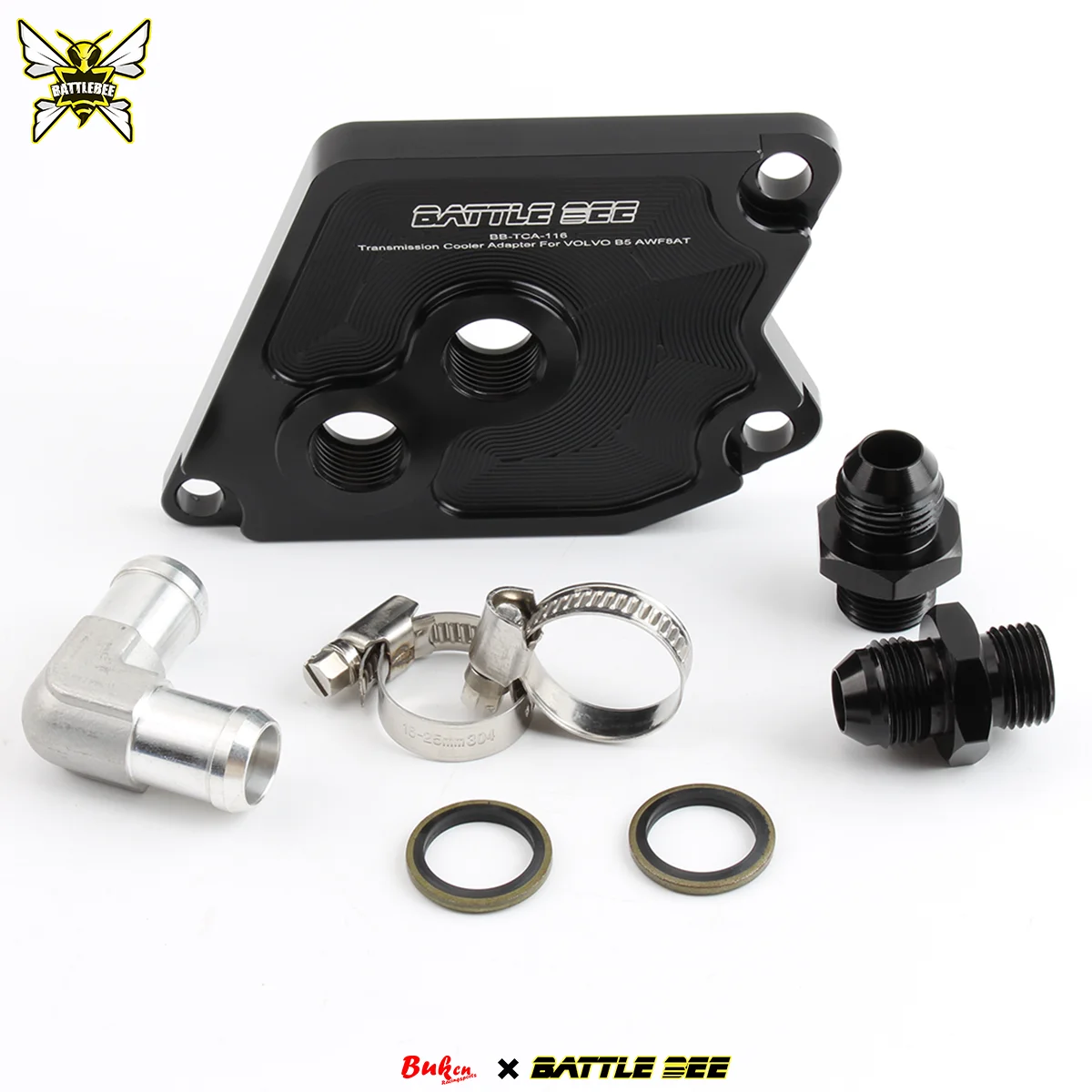 

BATTLEBEE Transmission Oil Cooler Adapter For VOLVO 2022+ XC 40 XC60 XC90 S60 S90 V60 V90 B4 B5 B6 AWF8AT 31492805 BB-TCA-116