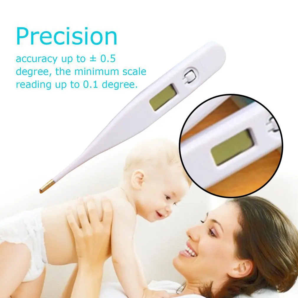 Thermometer LCD Digital Display High-Precision Measurement Fever Safety Smart Heat Detector Mini Electronic Thermometer