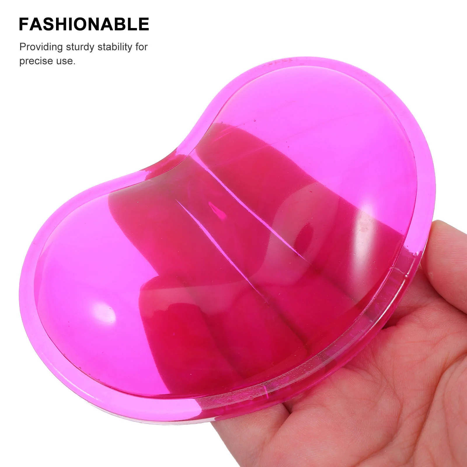 

Crystal Wrist Guard Mouse Pad Ergonomic Computer Rest Transparent Sturdy Material Soft Silicone Hand Rest Non Slip