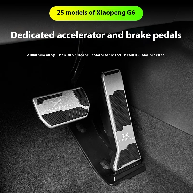 Fit for Xpeng G6 2023 2024 2025 Xiaopeng G6 Accelerator and Brake Pedal Accelerator Foot Pedal Modified Interior Car Accessory