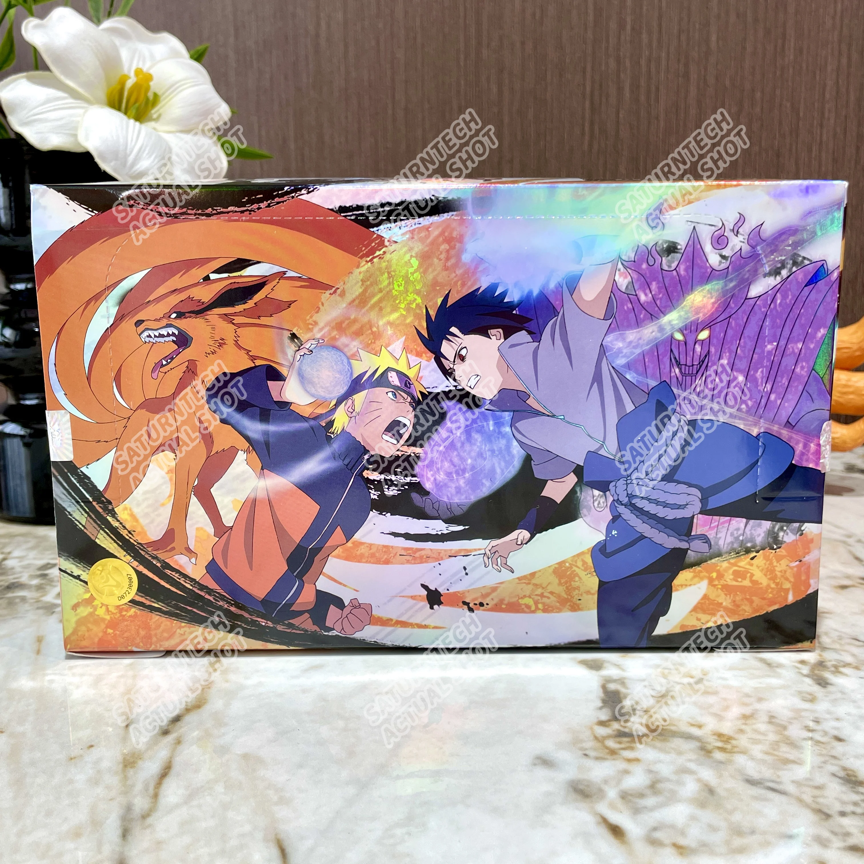 Genuine KAYOU Naruto Card Box New T2W8 Anime Collection Card  Sasuke Hinata SE BP NR CR Ninja Booster Pack Children‘s Toy Gift