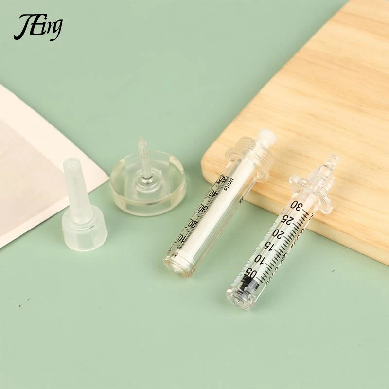 5pcs 0.5ml/0.3ml Disposable Syringe Ampoule Head Needles Sterile Package No Needle Lip Filler Syringes For Hyaluronic Pen