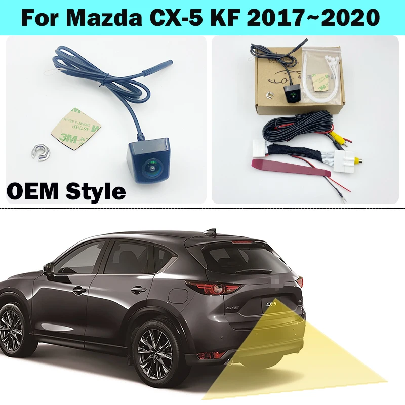 

HICAMRUI Rear View Reversing Camera for Mazda CX5 CX 5 CX-5 KF 2017 2018 2019 2020 OEM Screen accessories Plug & Play