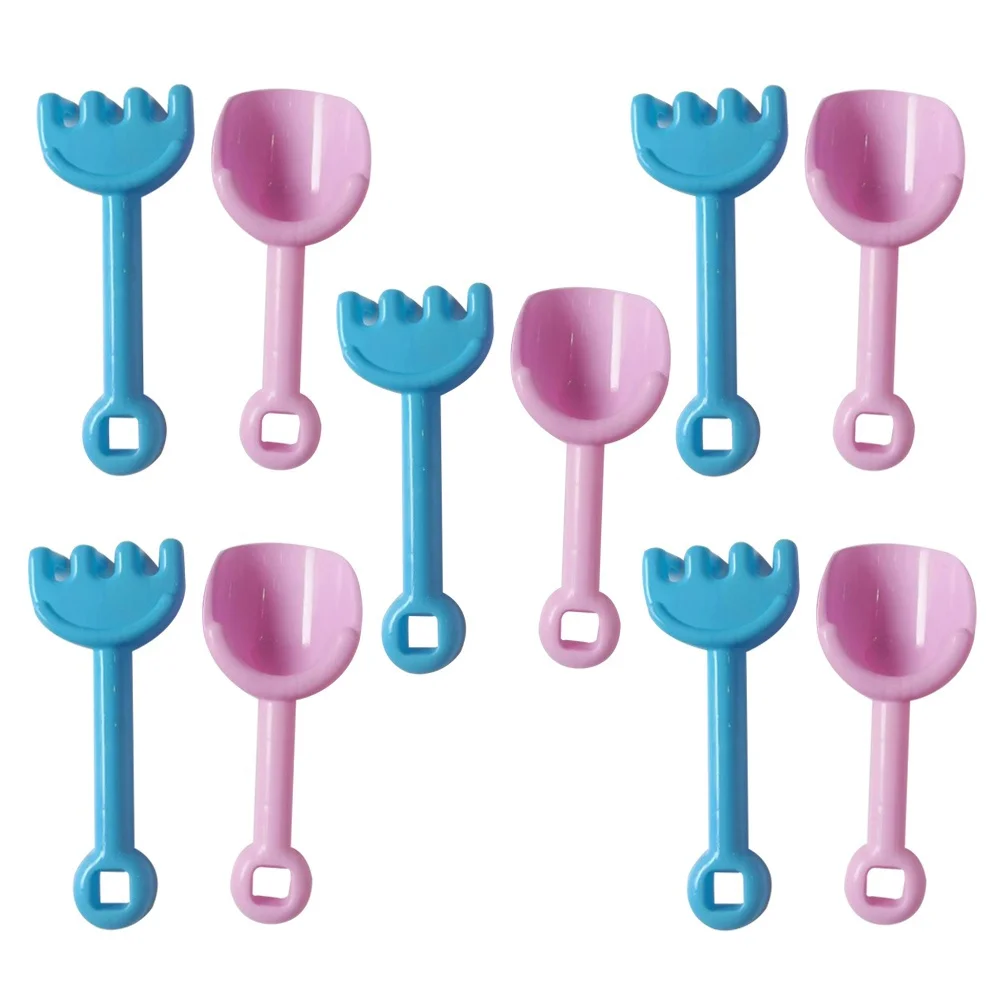 1Set Kids Beach Sand Dredging Shovel Rake Playset Durable Plastic Children's Beach Playing Set Fun Sand Tools Dredging Shovel
