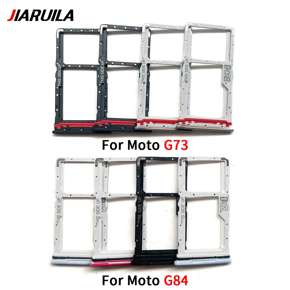 NEW SIM Card Holder Tray chip slot drawer Holder Adapter Socket Parts For Moto G04 G04S G54 G73 G84 (Dual & Single) image 4