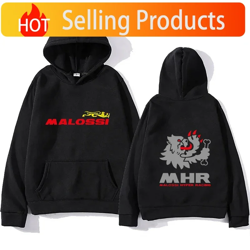 Malossi Theme Printed Hoodie Men's Sweatshirt Unisex Streetwear Hip Hop Style Autumn Winter Fashion Hip Hop Male Tops Clothes