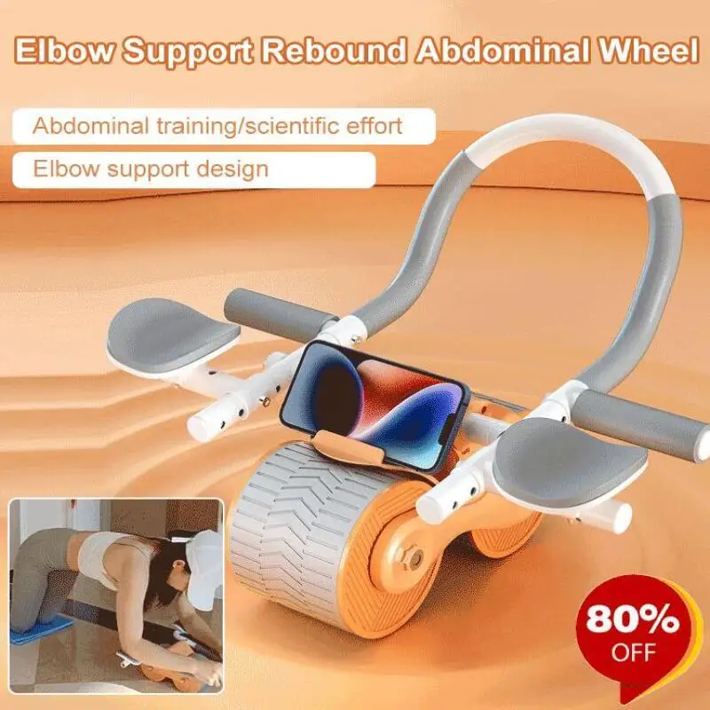 Abdominal wheel automatic rebound abdominal curling exercise abdominal muscle training home