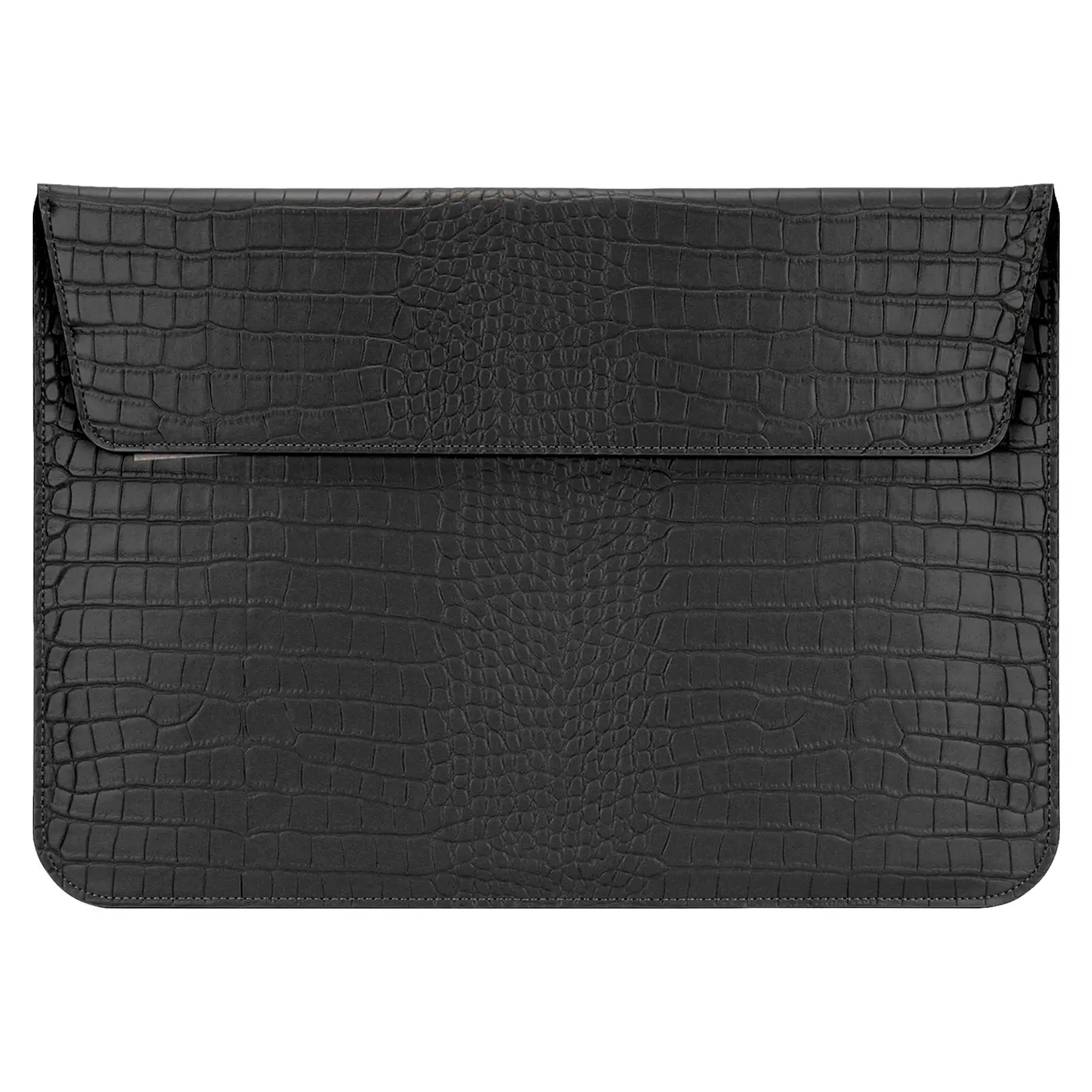 

15.4in Waterproof Laptop Sleeve with Magnetic Buckle | PU Protective Case for business Men - 39x28x1cm