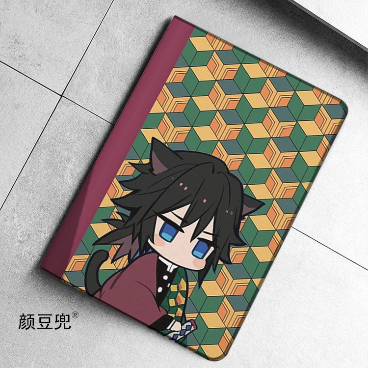 Imagem -02 - Capa Anime Tomioka Giyuu para Samsung Galaxy Tab a7 Lite 8.7 s9 Plus Capa Tri-fold s6 Lite s8 s7 Plus 2023