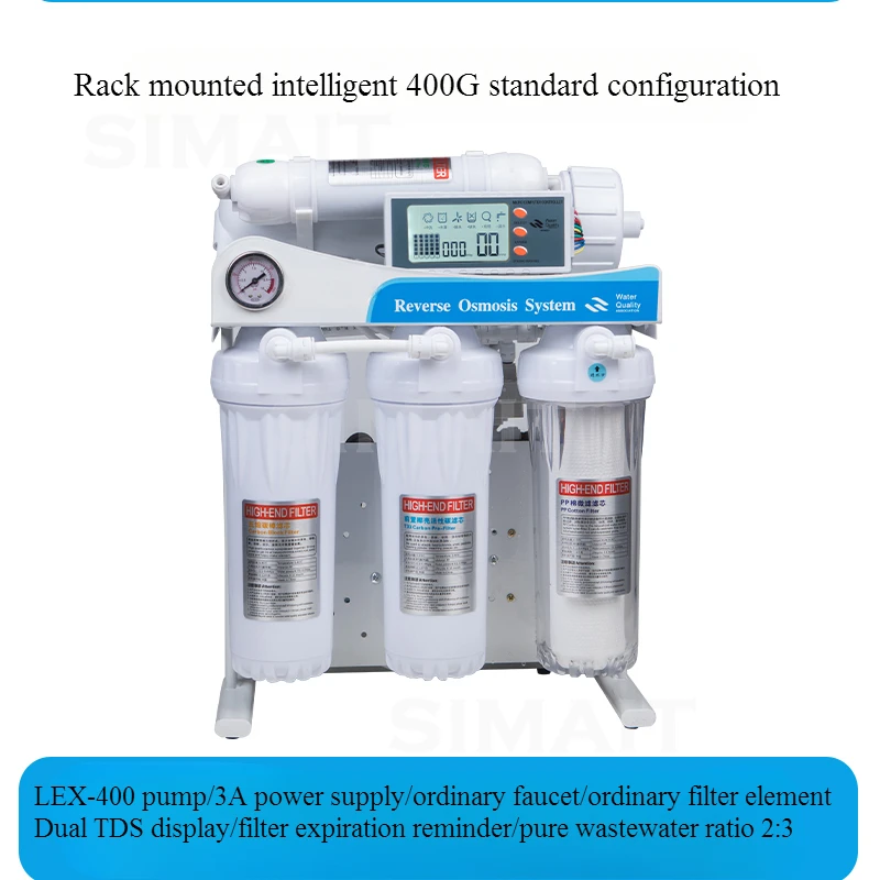 600G/800G Bucket Free Filtering Ro Reverse Osmosis System Filter System Aquarium Filter System Smart Auto Water Filter Level 5