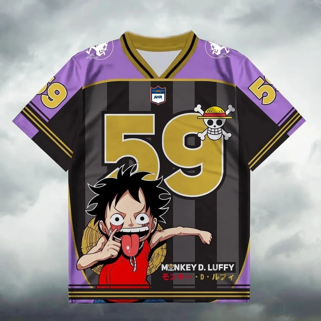 Summer 2026 One Piece Munch D. Luffy Q Edition Theme Sports 3D Print Breathable Quick Drying T-shirt Men and Women Parents Top