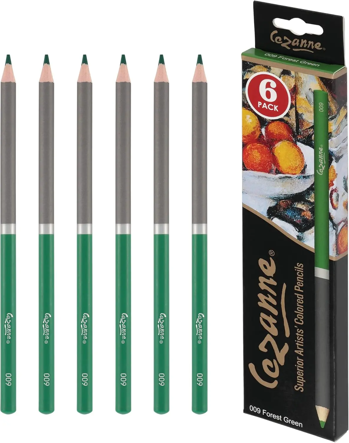 

Premium Colored Pencils 6-Pack - Highly Pigmented Drawing Pencils for Coloring, Blending & Art Projects