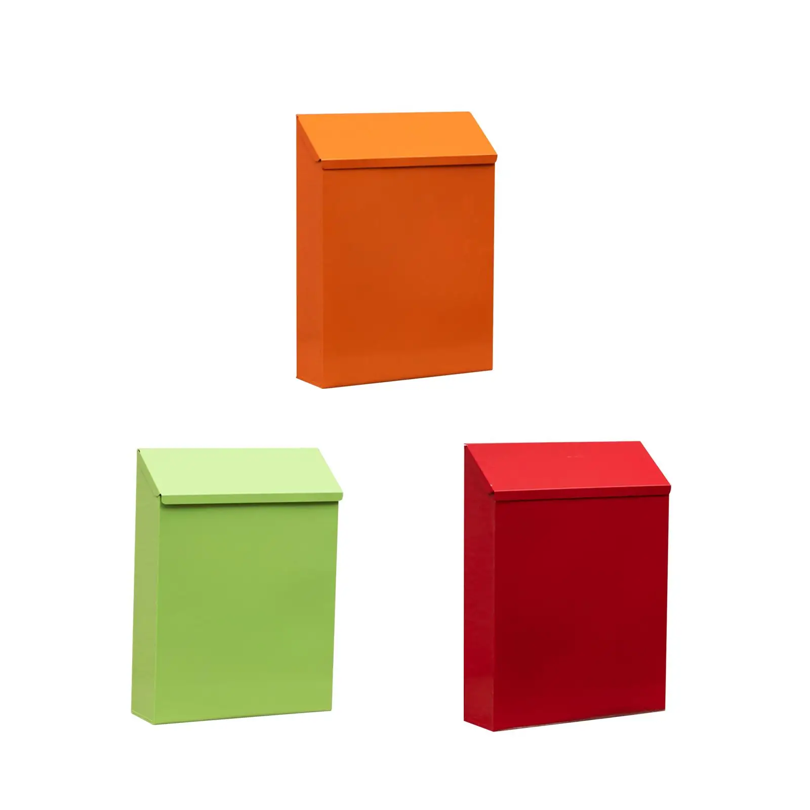 Wall Mounted Mailbox Letter Box Rainproof Decorative Wall Hanging Mail Box for