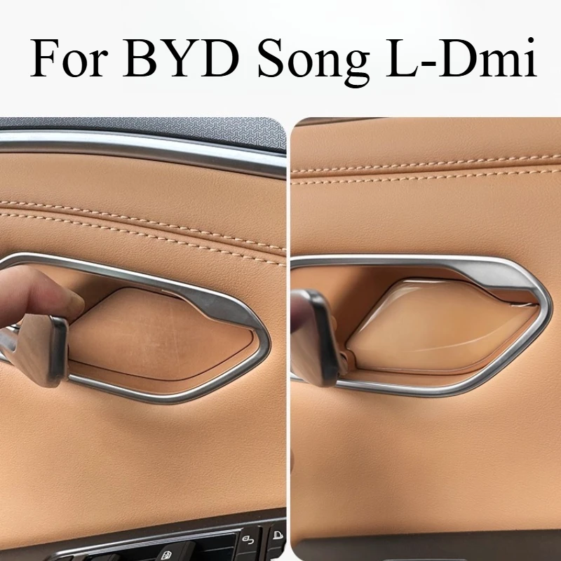 For BYD Song L-Dmi Transparent Epoxy Inner Door Bowl Protective Sticker Door Anti-collision Door Handle Sticker Accessories