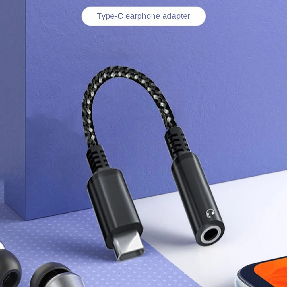 USB Type C Headphone Adapter Cable 3.5 Jack Audio Cable Type-c 3 5 Jack Audio Cable Converter Braided