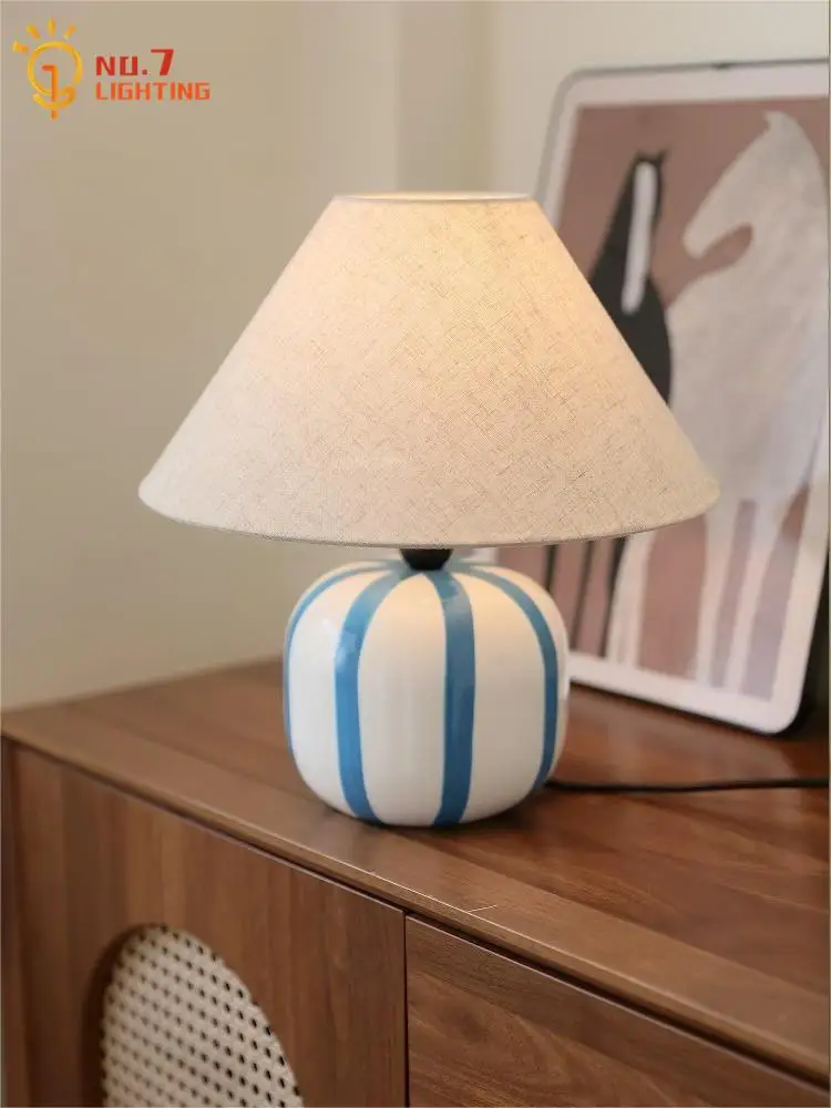 Bauhaus Contrast Color Ceramic Candy Table Lamp LED E27 Dopamine Memphis Desk Lights Bedroom Study Bedside Studio Living Room