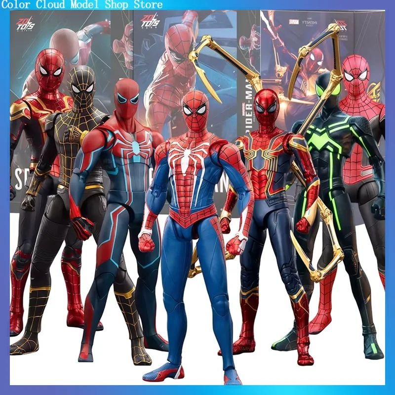 Zd Toy Spiderman Series Ps4 Game Spiderman Spiderman Anti-Ock Suit Spiderman Velocity Suit Spiderman 2099 Suit Miles Morales