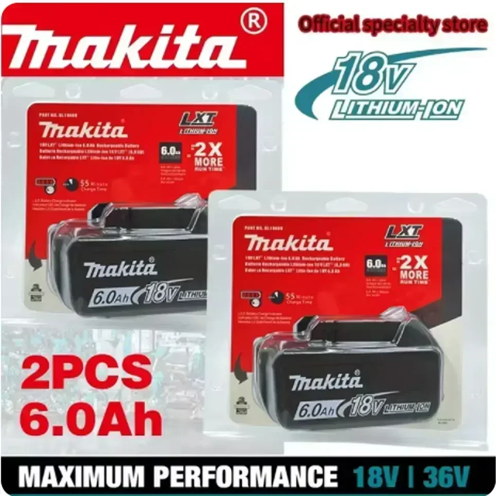 

100% Original Makita 6Ah/5Ah/3Ah for Makita 18V Battery BL1830B BL1850B BL1850 BL1840 BL1860 BL1815 Replacement Lithium Battery