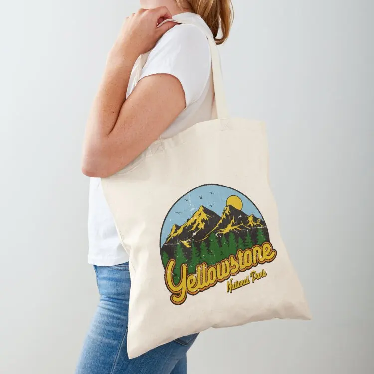 

Vintage Yellowstone Park T-Shirt Tote Bag sac pour femme shoping bag eco pack Women's bags