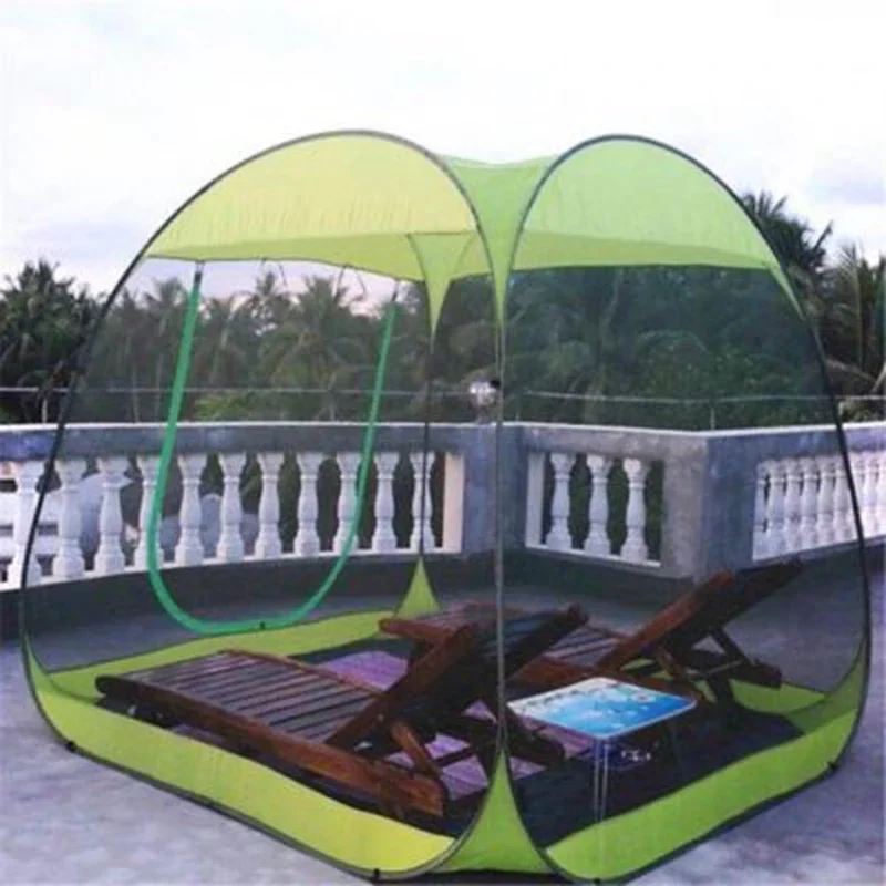 5-8 People Large Space Outdoor Gauze Tent Fully Automatic Hitch-free Quick-opening Garden Yard Anti-mosquito Beach Mesh Pergola