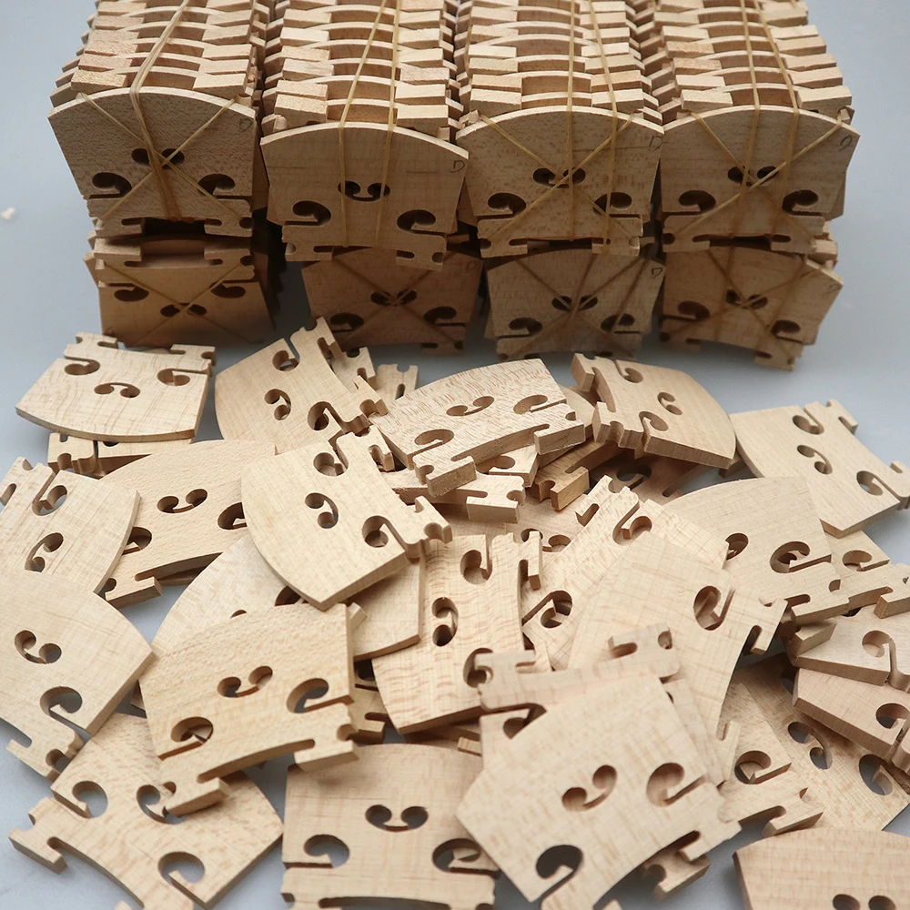 

500pcs Different Violin Bridges Fiddle Bridge Maple Wood In Bulk Violin Accessories