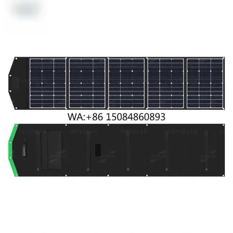 

200W 20V ETFE Foldable Solar Panel High Efficiency Sunpower Cell Outdoor RV Camping Off Grid Charging